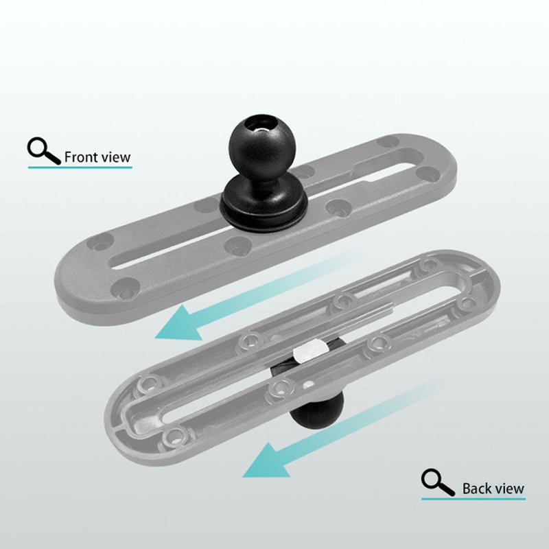 Aluminum ball joint 1" track ball mount with T-bolt attachment for gopro camera mount tablet bracket support phone car holder