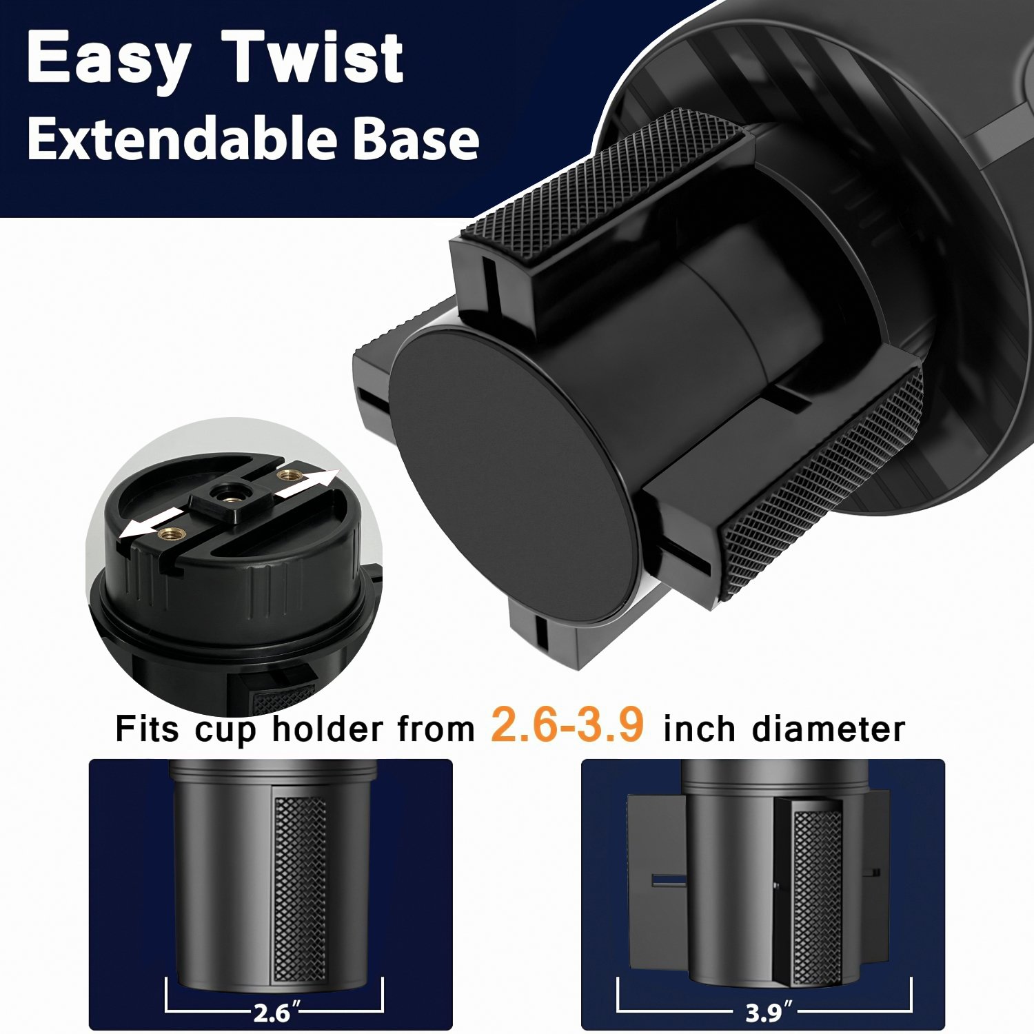 Factory Wholesale Cup Holder Organizer For Car Universal Cup Car Phone Holder Mobile Mount Stand For GPS