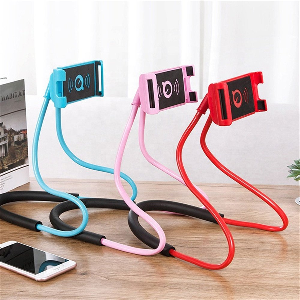 Multifunctional Universal Lazy Neck Phone Holder Lazy Bracket Stand with 360 degree Rotating Mounts