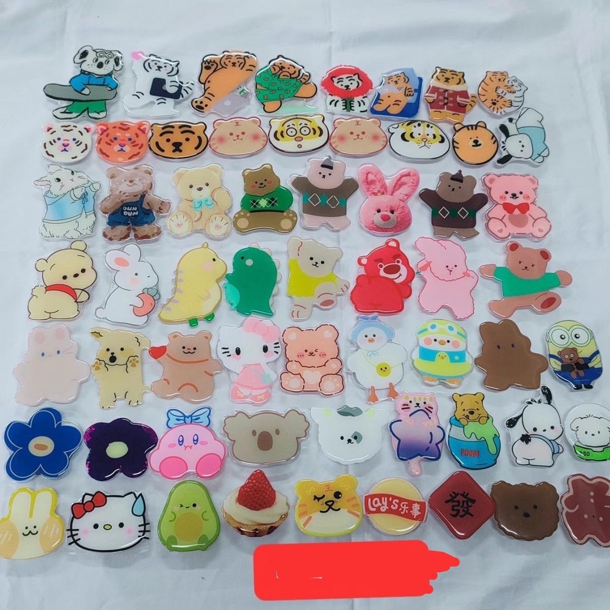 Unit Price $0.25 Wholesale Adjustable Phone Holder with Cute Animals Designs Flexible for All Phones and Usage on Desk