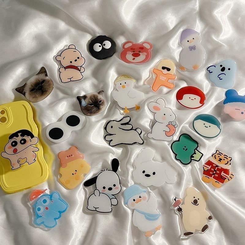 Unit Price $0.25 Wholesale Adjustable Phone Holder with Cute Animals Designs Flexible for All Phones and Usage on Desk