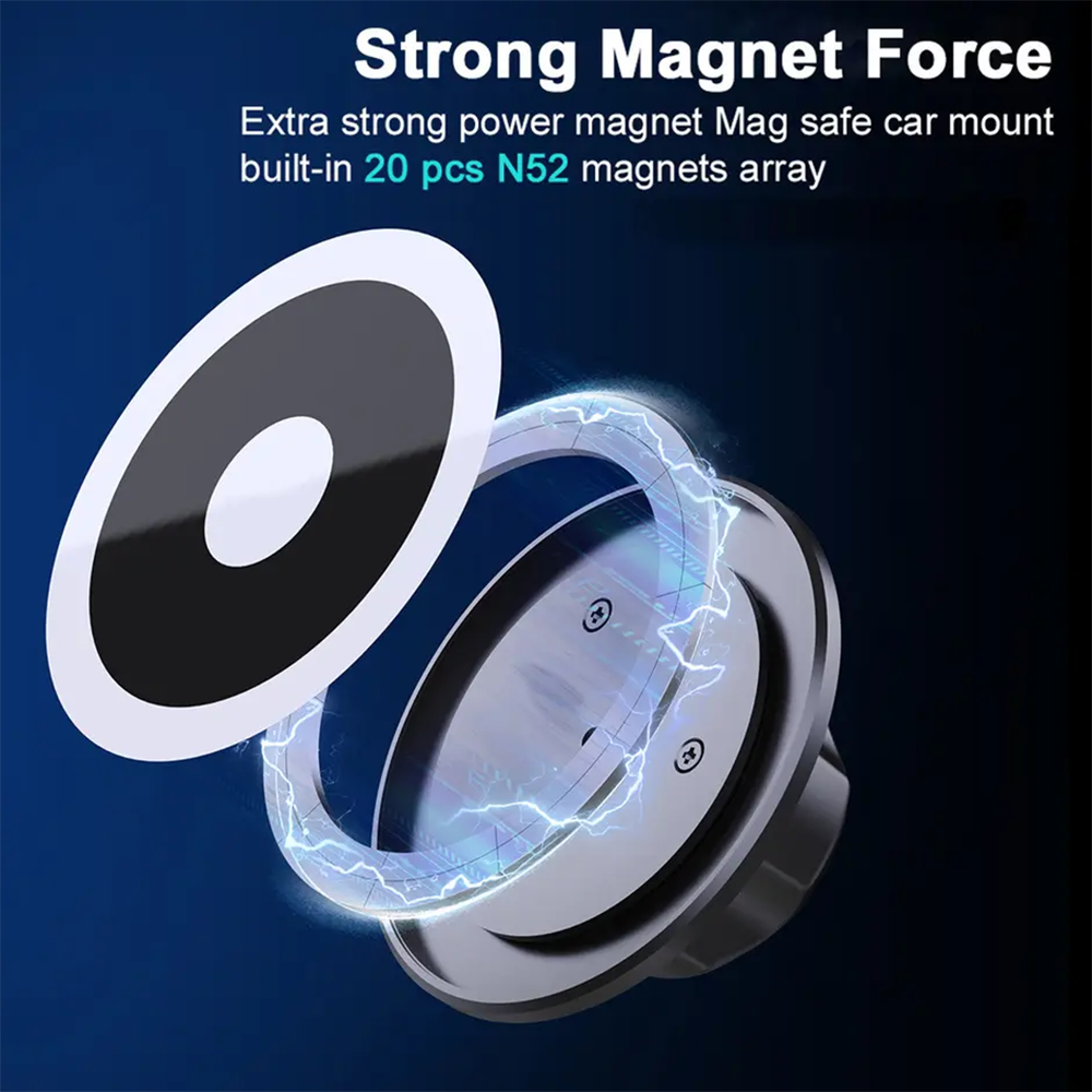 Stabilization 360 rotating cell phone mount mobile phone car holder magnetic car phone holder for car Tesla screen