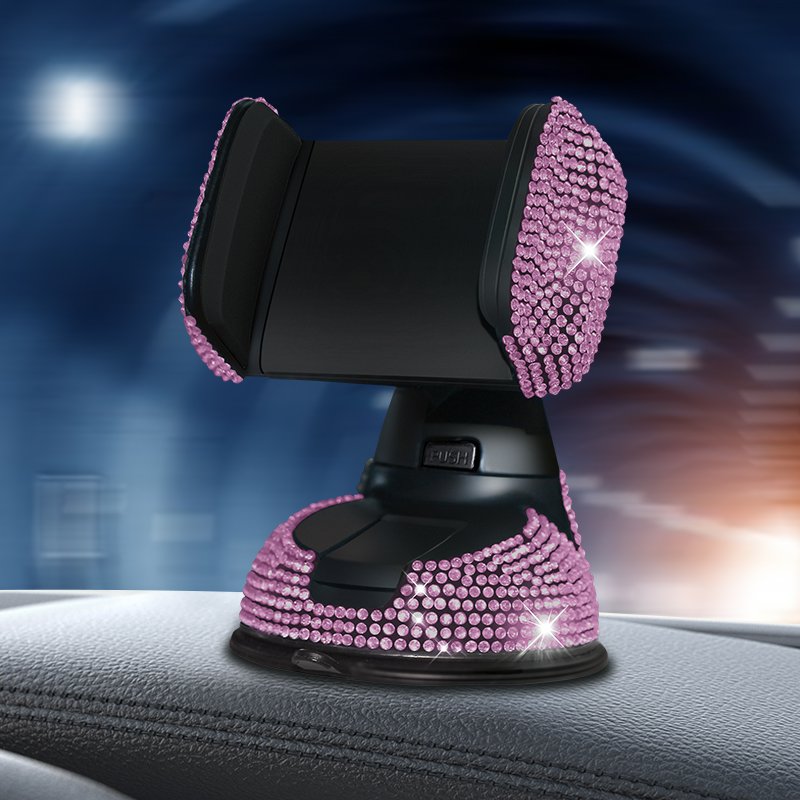 Universal Rhinestone Car Mobile Holder Air Vent Dashboard Mount Crystal Bling Car Phone Holder Car Interior Accessories