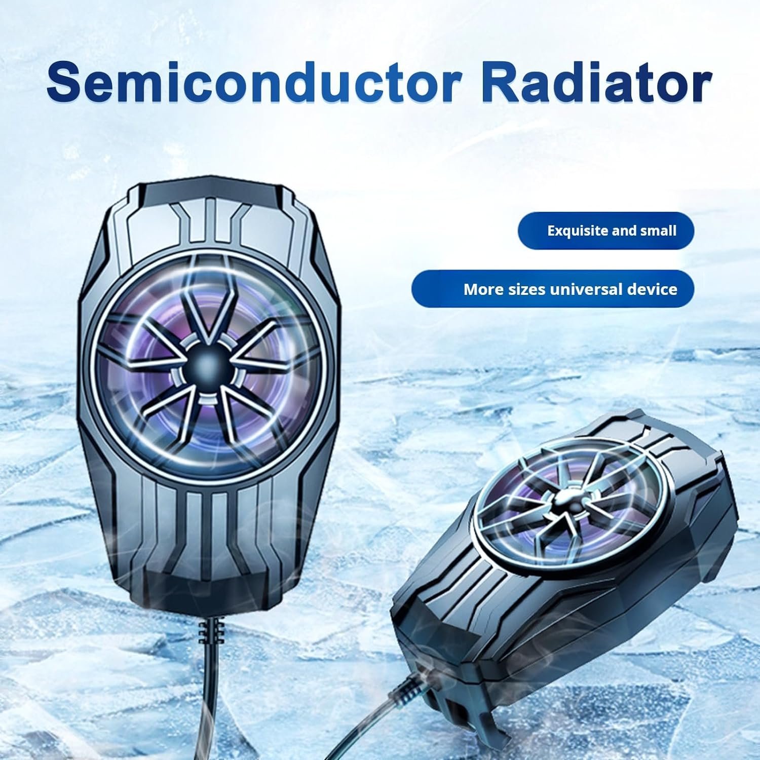 Cell Phone Cooler Fun Cooler Universal Mobile Phone Cooler Fan Ultra-Quiet Low Noise Simple Installation