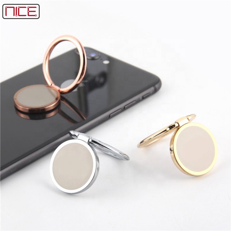 Metal Ultra Thin Cell Phone Ring Stand for Magnetic Car Phone Holder Mount Finger Ring Car Holder