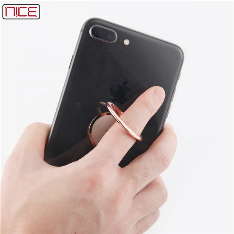 Metal Ultra Thin Cell Phone Ring Stand for Magnetic Car Phone Holder Mount Finger Ring Car Holder