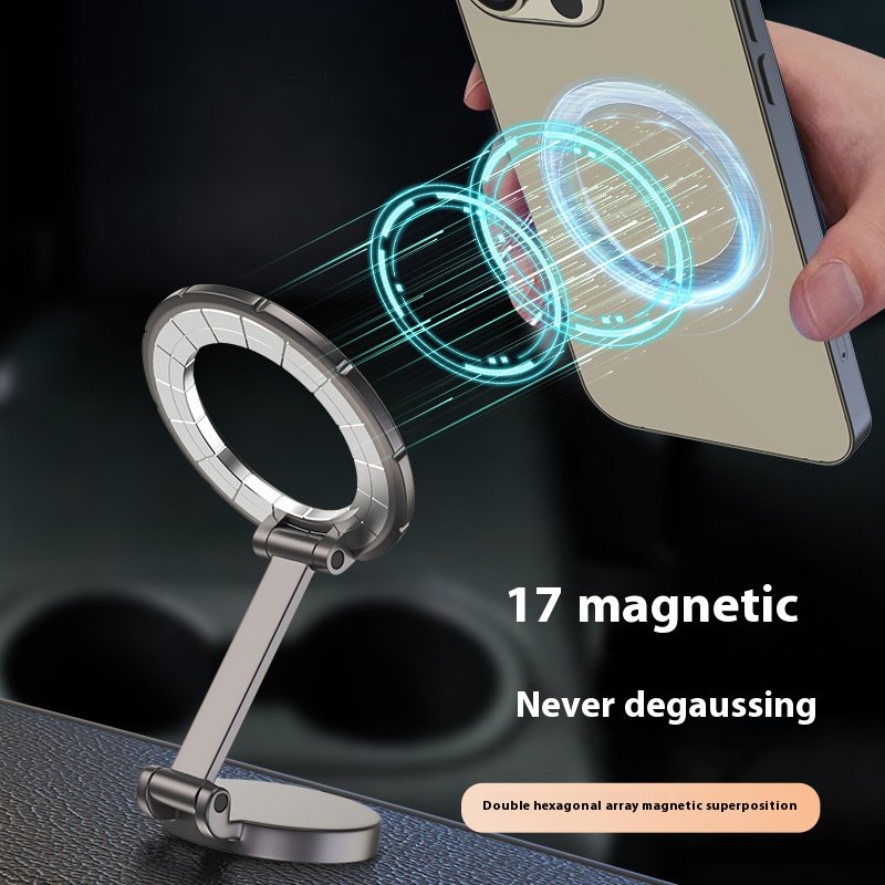 Folding Storage Design Universal Car Phone Holder Magnetic Dashboard Mobile Mount F122-Other Mobile Phone Accessories