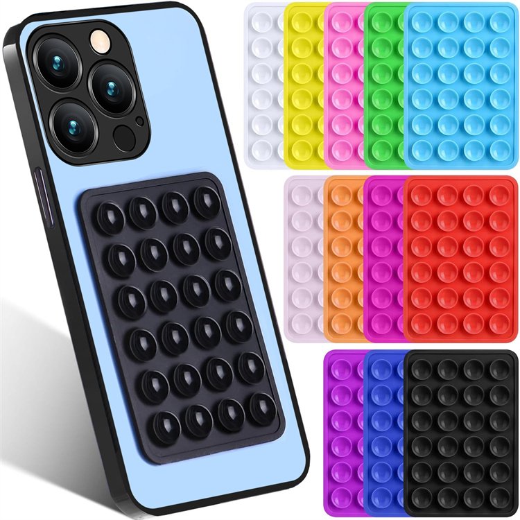 High Quality Strong Solid Non Slip Adhesive Phone Silicone Sucker Cup Pat Adhesive Mount Suction Holder for Mobile Phones