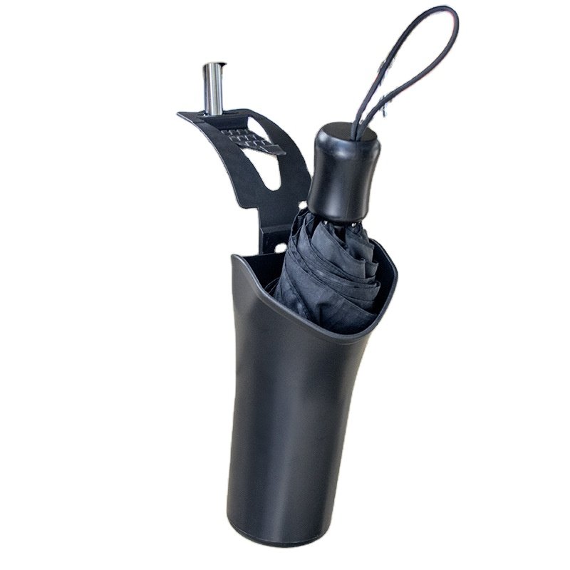 2025 Car Umbrella Holder Auto Car Umbrella Bucket Folding Umbrella Cup Holder Debris Storage Barrel Black Car Trash Can