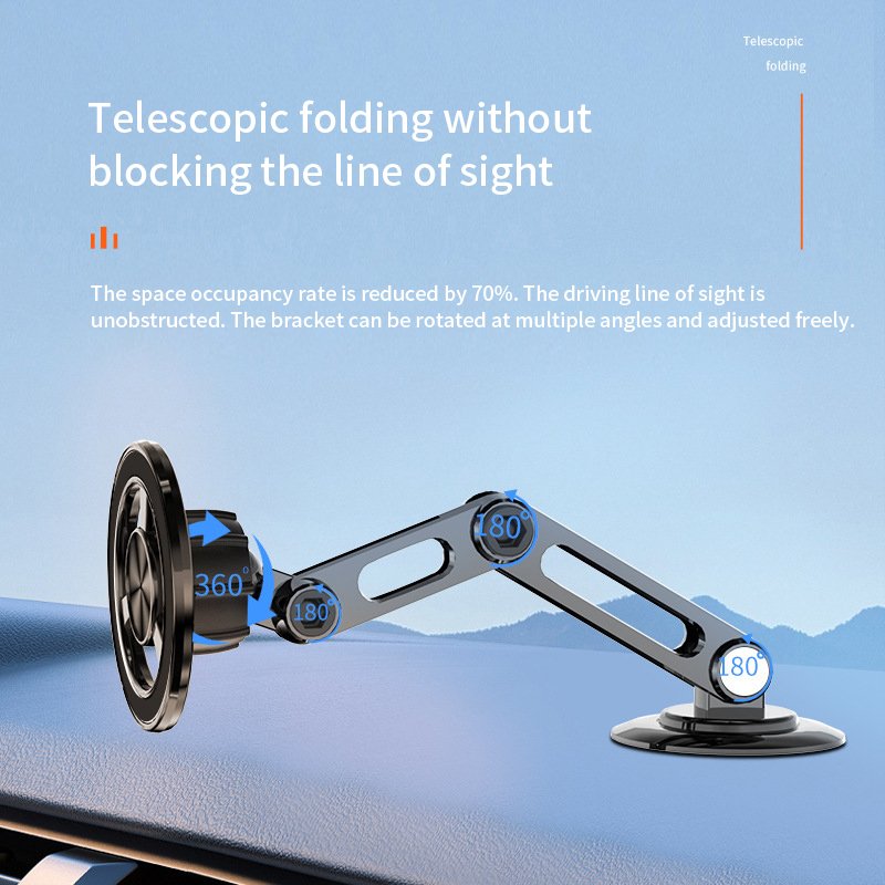 New product ideas 2024 Hot Sale Telescopic Magnetic Navigation Mobile Phone Holder for Car Home Office Strong Magnetic
