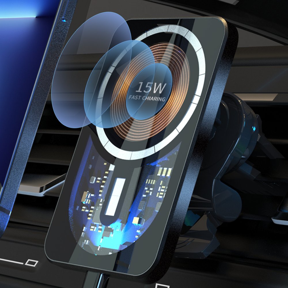 wireless charger mobile phone holder cradles cargadores para celular 15w for phone magnetic wireless car charger