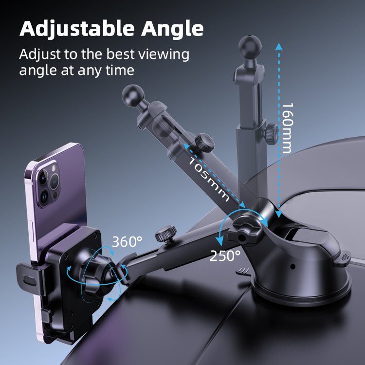 2023 New Arrivals Trending Products Flexible Mobile Phone Holders Dashboard Mount for Universal Car Phone Car Holder Stand