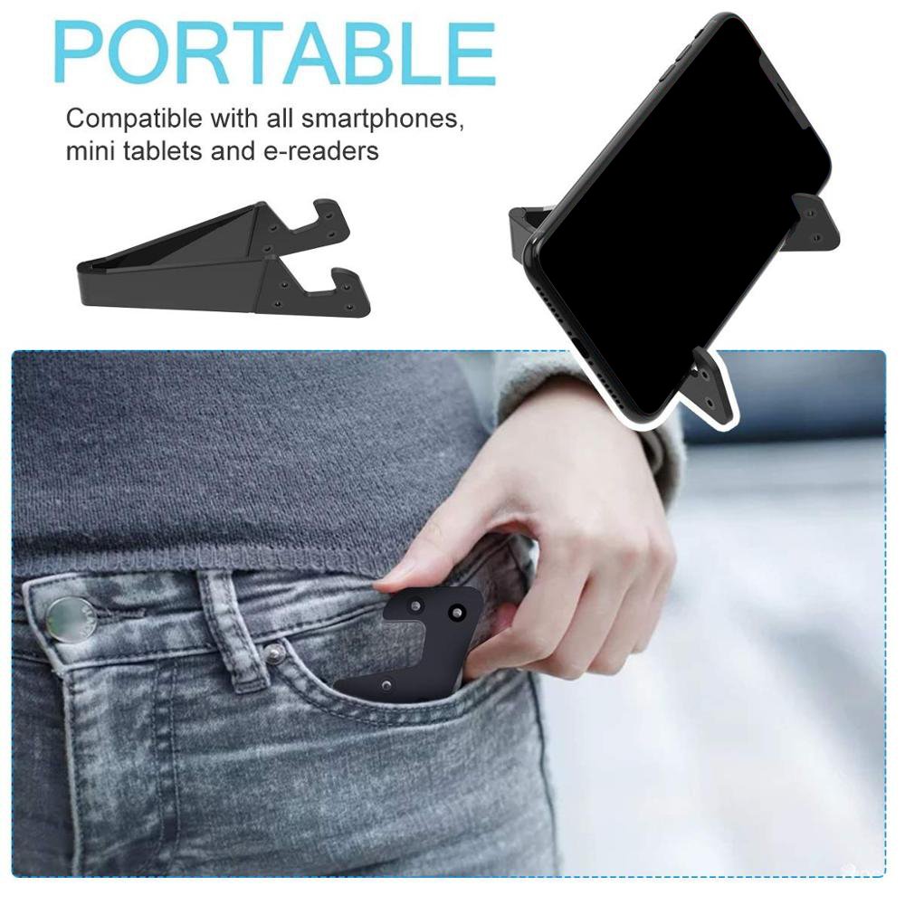V Shape Adjustable Folding Mobile Smart Phone Holder Stand Lazy Mobile Portable V Shape Mount Tablet Foldable Phone Stand Holder