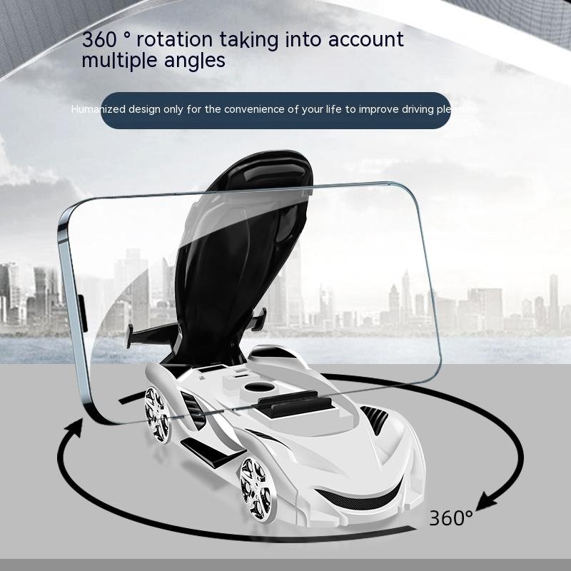 Car phone holder air freshener parking number plate car model dashboard multifunction ornaments desk bracket cabinet collection
