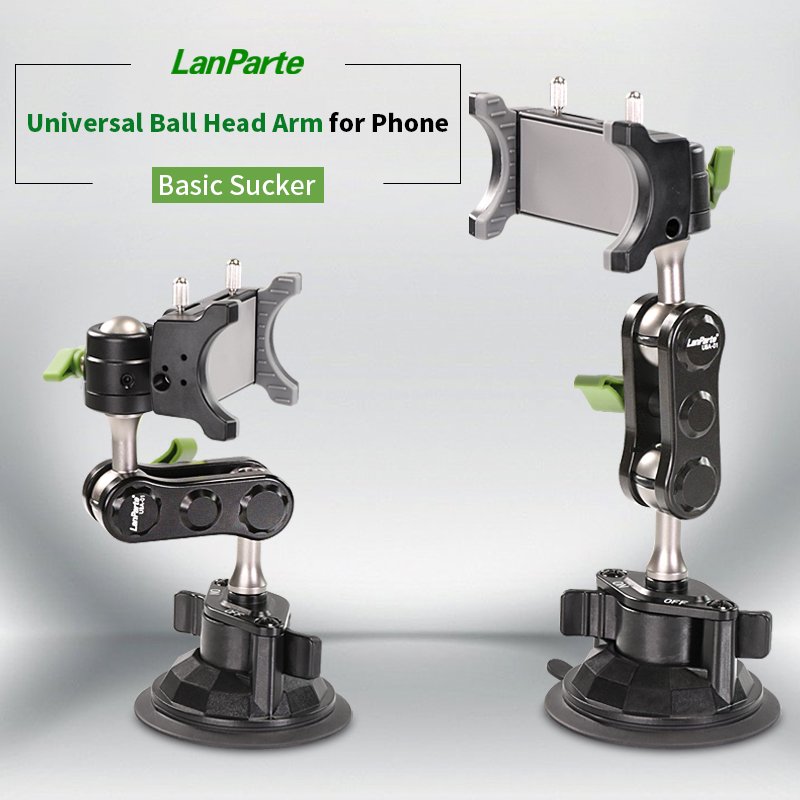 Lanparte Universal New Trending Ball Mount Car Holder Cell Phone Holder with Suction Cup Mount