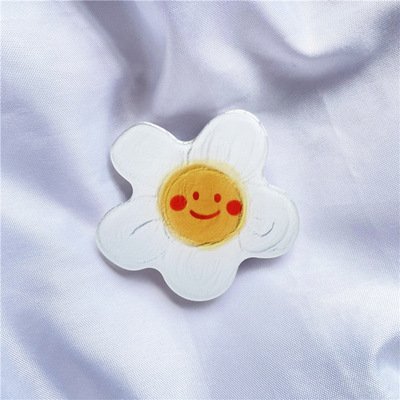 Korea ins wind simple and creative epoxy flower retractable lazy acrylic Foldable Mobile Phone Holder