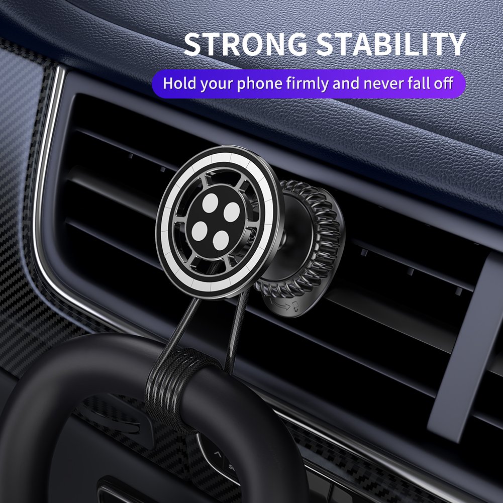 Mingcard air vent car phone holder strong magnetic 21 magnets car navigation universal applicable magsafe just as i12/13/14/15