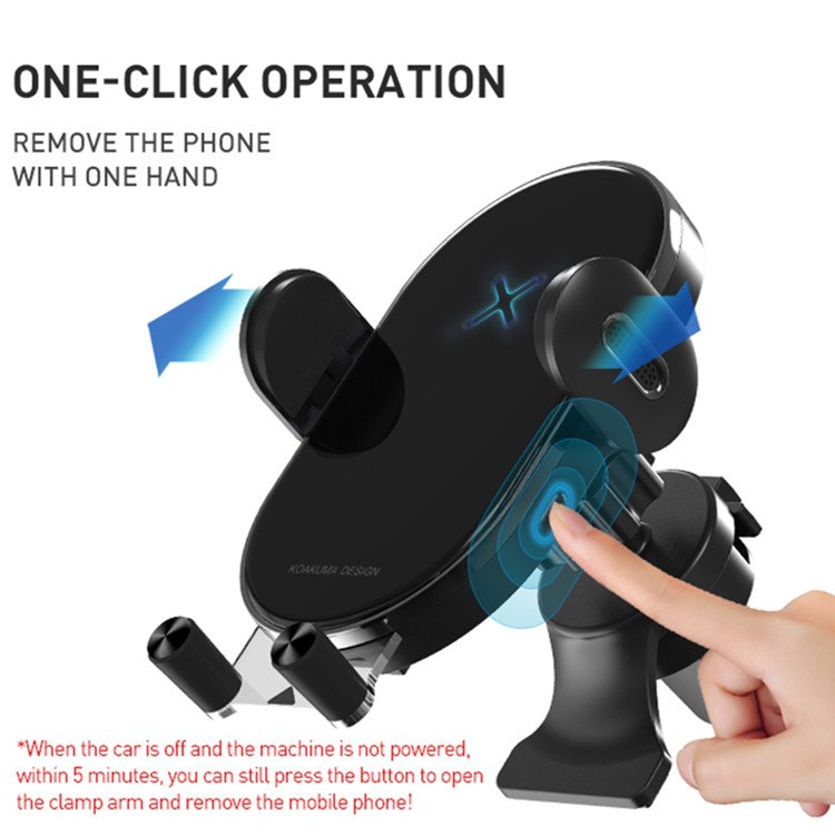 15W Wireless Charger Car Phone Holder for iPhone Samsaung S10 S9 Fast Wireless Charging Air Vent Mount Suction Qi Charger