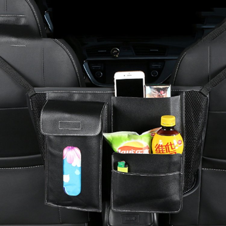 Car Net Pocket Handbag Holder Between Seats Bag Barrier Purse Holder Storage Bag