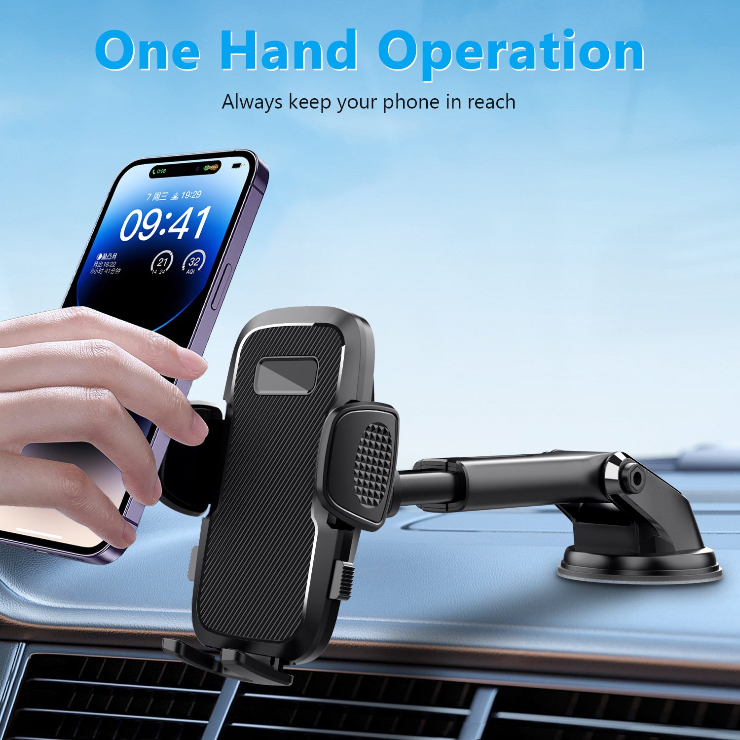 Universal 360 Adjustable Car Mobile Phone Mount Multi Function Car Windscreen Dashboard Mount Phone Holder Car Phone Holder