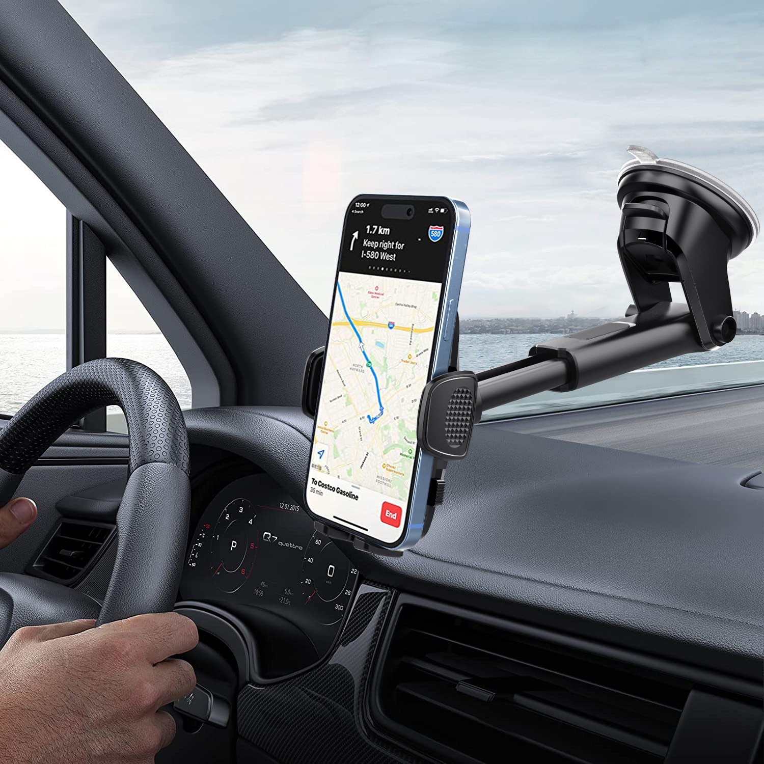 Universal 360 Adjustable Car Mobile Phone Mount Multi Function Car Windscreen Dashboard Mount Phone Holder Car Phone Holder