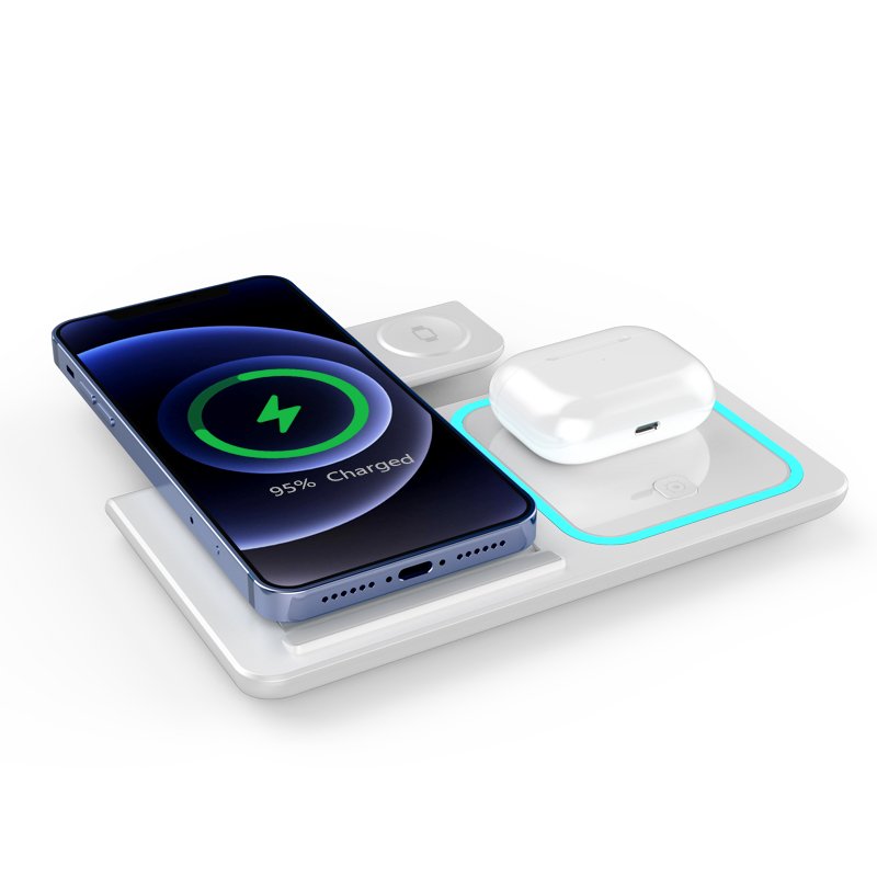 Wireless Charger 3 In 1 Stand Fast Charging Cell Phone Holder Multi-function Wireless Charger stand