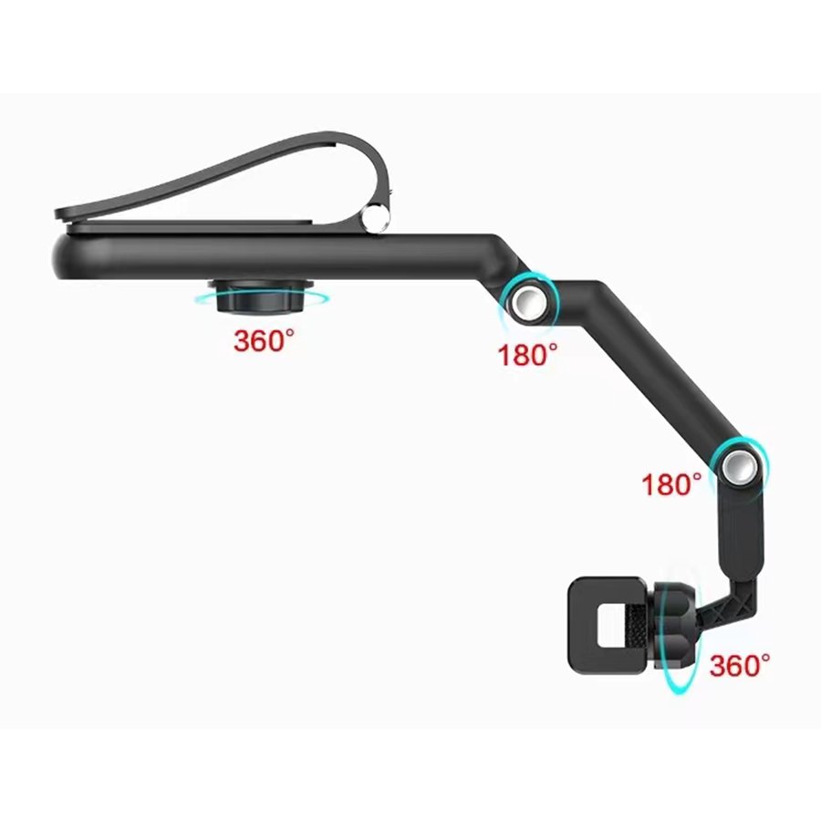 High Quality Multifunction 360 Degree Rotatable Foldable Car Sun Visor Rear View Mirror Back Seat Headrest Desk Phone Holder