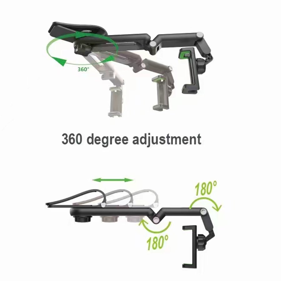 High Quality Multifunction 360 Degree Rotatable Foldable Car Sun Visor Rear View Mirror Back Seat Headrest Desk Phone Holder