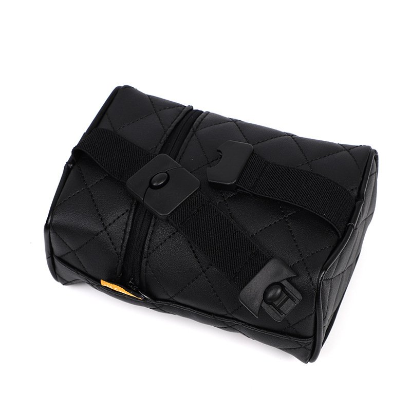 Customizable logo car leather tissue box hanging car seat back sunroof visor armrest box Creative paper box automotive supplies