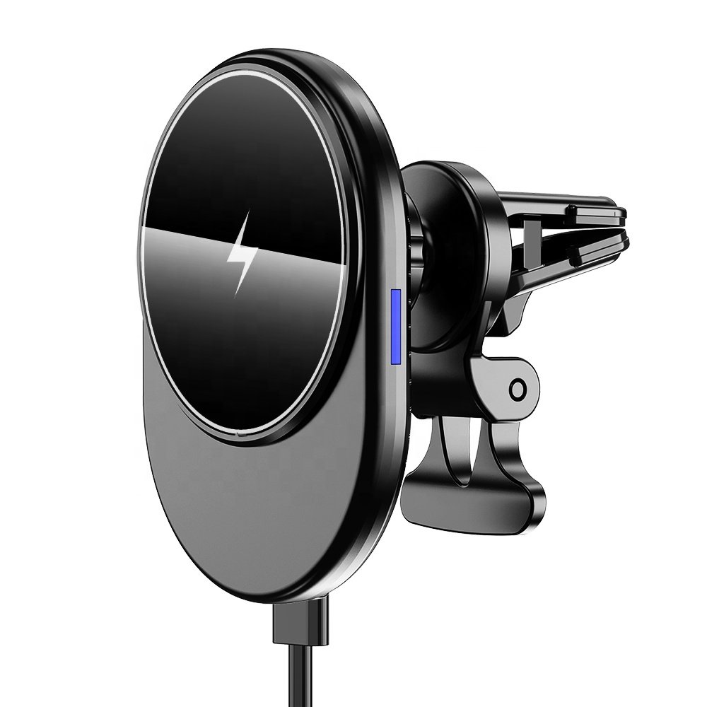 Hot Selling 15W fast magnetic car mount wireless charger for iPhone 12 13 14 pro max magnetic wireless car phone holder