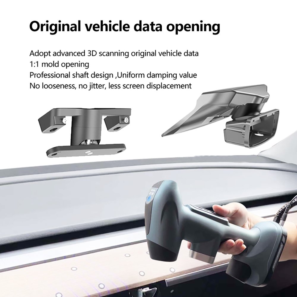 New Car Interior Accessories 40 Degree Full Direction Screen Rotating Holder for Tesla Model 3 Y Highland Swivel Mount Bracket