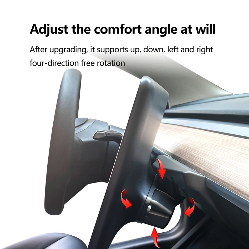 New Car Interior Accessories 40 Degree Full Direction Screen Rotating Holder for Tesla Model 3 Y Highland Swivel Mount Bracket