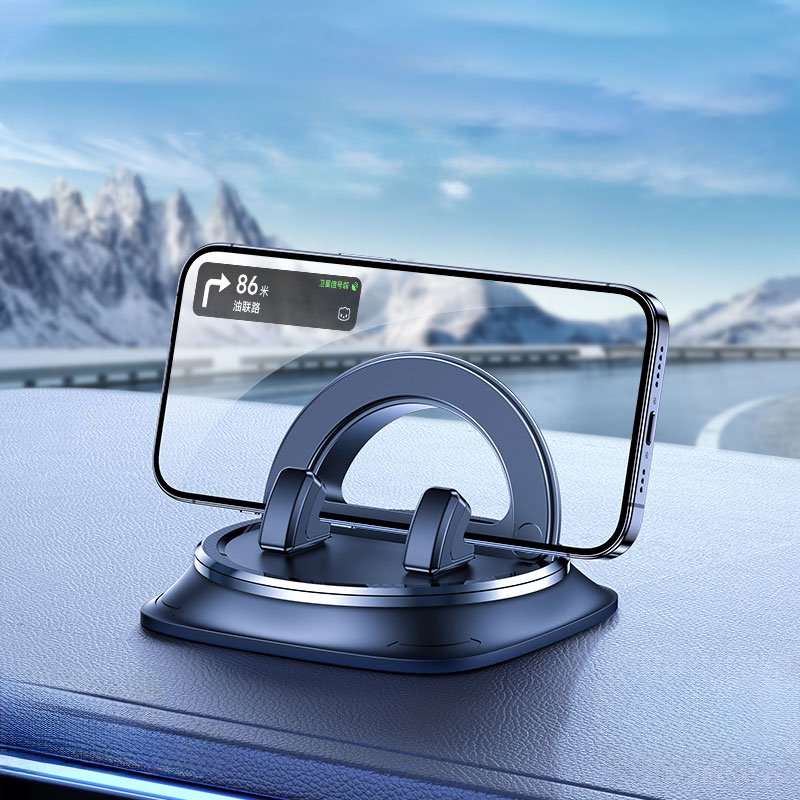 360 Degree Rotating Car Anti-Slip Mat Universal Dashboard Navigation Bracket Charger Combination Phone Holder