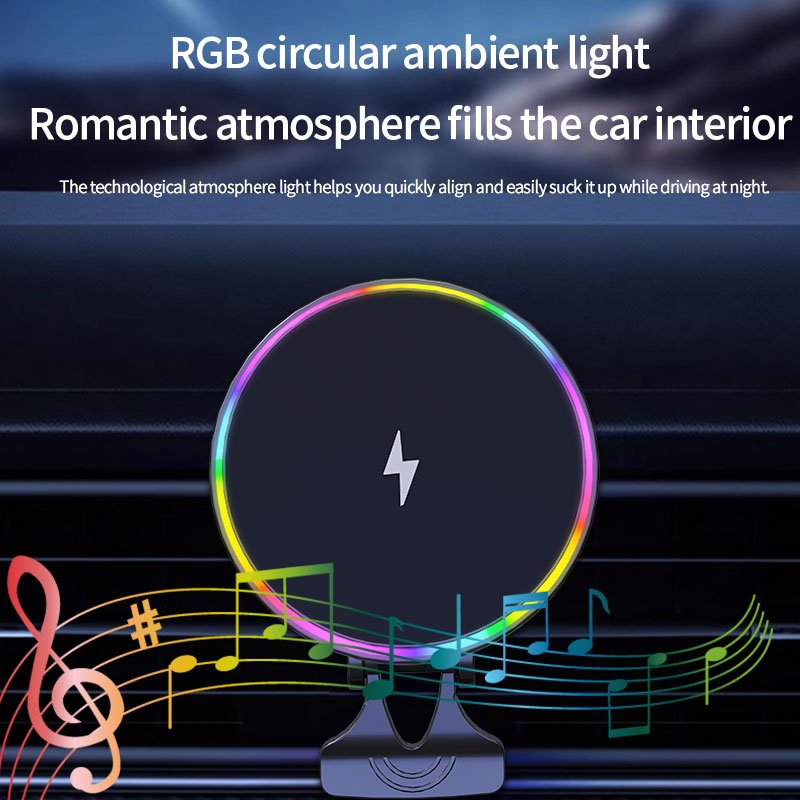 wireless car charger car holder 15W high power flash charging fast charging magnetic suction