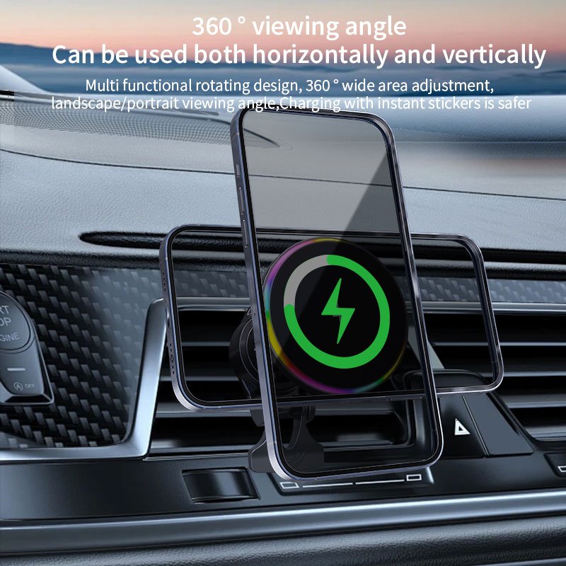 wireless car charger car holder 15W high power flash charging fast charging magnetic suction