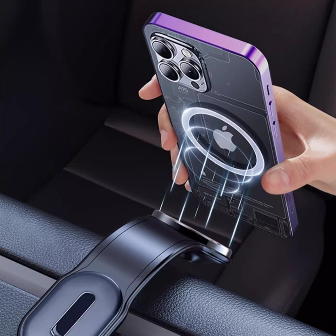 Hottest New Arrival Flexible Bendable Car Phone Mount 360 Rotation Magnetic Phone Holder For Car Center Console Dashboard