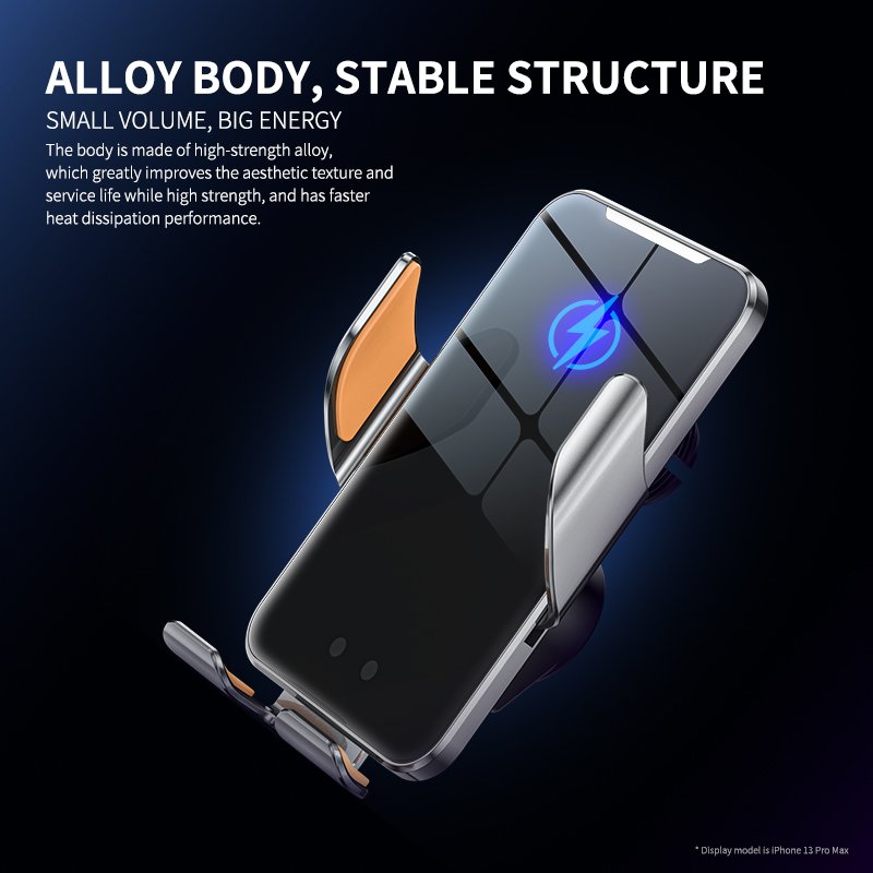 2024 New Products Mobile Holder 15W Qi smart wireless charging Best Selling Built-in Infrared Wireless Charger for Mobile phone