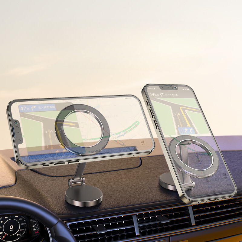 360 Rotating Folding Ultra Magnetic Car Mobile Mount Phone Holder For All Cell Phone