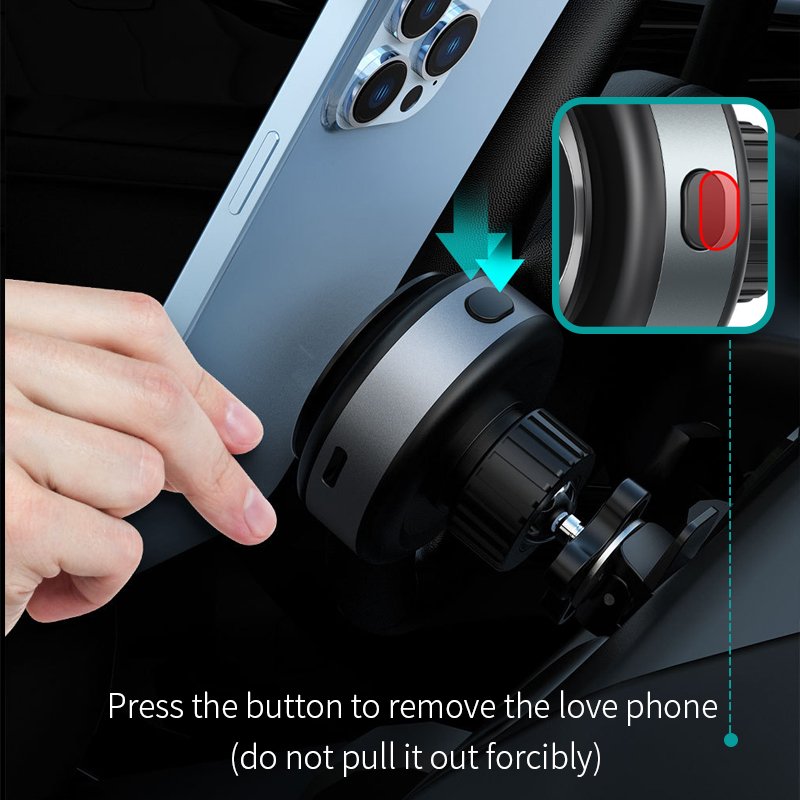 Auto Clamping Vacuum Suction Car Holder Stand Tight Intelligent Automatic Air Filling Phone Car Holders
