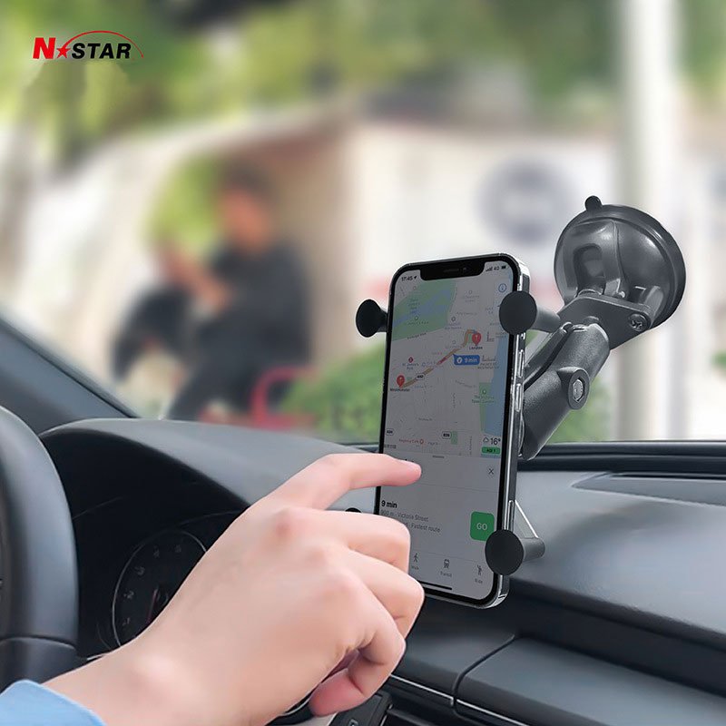 1 1.5 Inch Twist Lock Dual Triple Vacuum Suction Cup Phone Holder Car Windshield Truck Camera Suction Cup Mount with Ball Base
