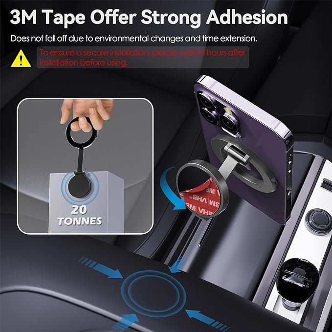 2024 360 degree rotating Universal tablet stand Car Metal Home Zinc Alloy magnetic cell Mobile phone holder For Samsung Apple
