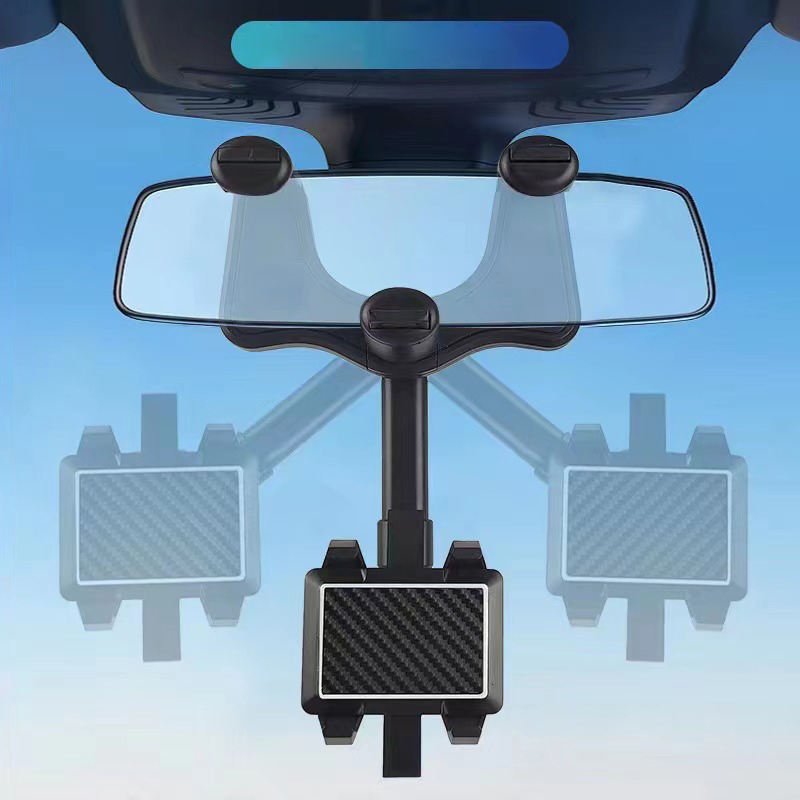 Hot Selling Rotatable And Retractable Car Phone Holder Multifunctional 360 Degree Rear View Mirror Car Holder