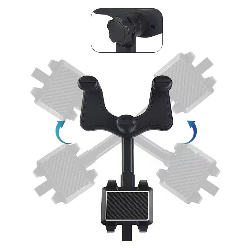 Hot Selling Rotatable And Retractable Car Phone Holder Multifunctional 360 Degree Rear View Mirror Car Holder