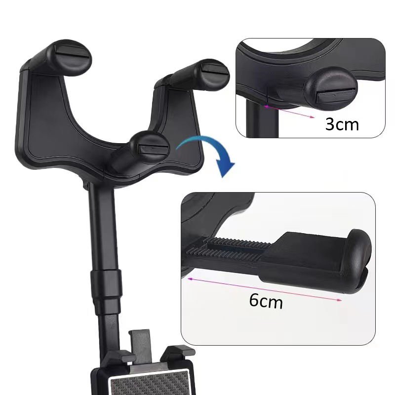 Hot Selling Rotatable And Retractable Car Phone Holder Multifunctional 360 Degree Rear View Mirror Car Holder