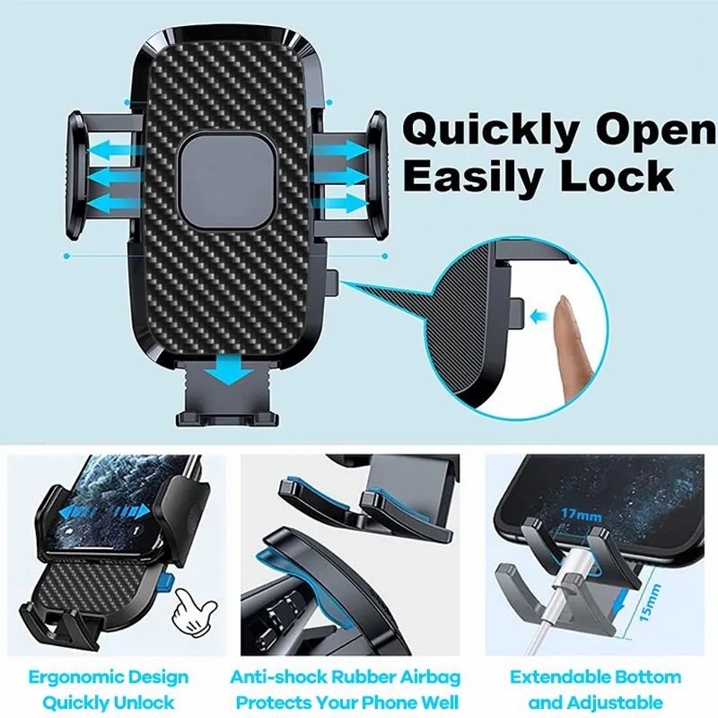 Car Mobile Phone Holder Car Suction Cup Type Multi-function Instrument Console Center Console Navigation