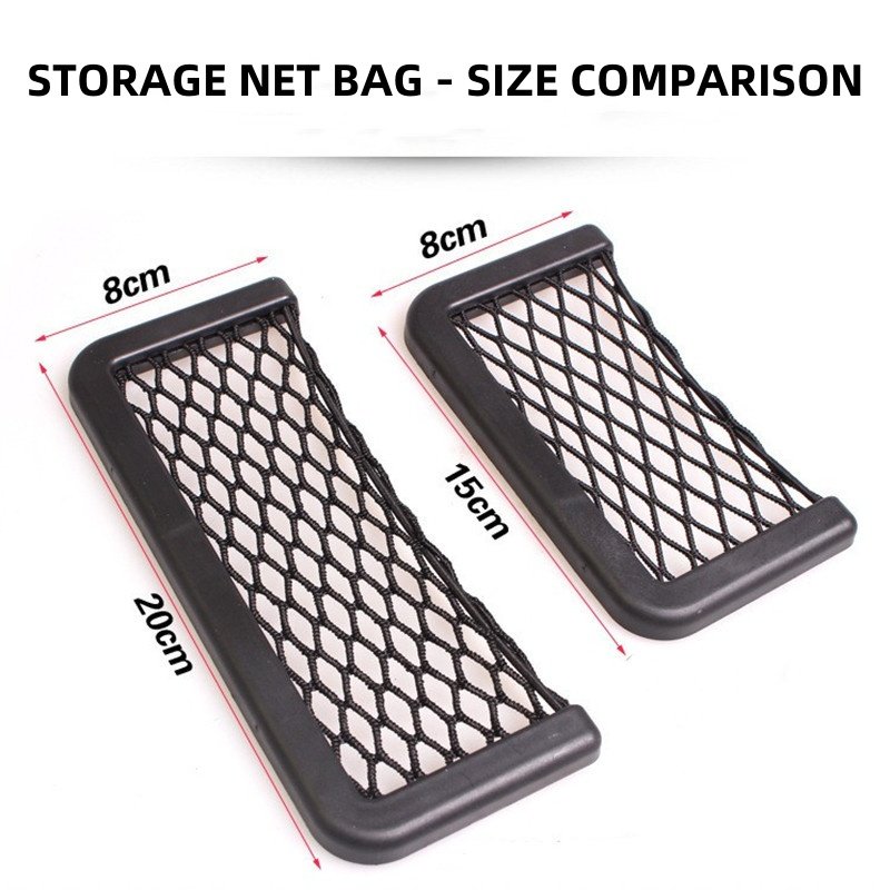 Car Adhesive Multifunctional Storage Box Mobile Phone Hanging Bag Car Storage Mesh Bag