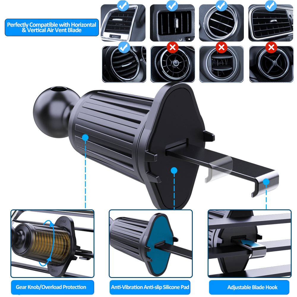 2024 trending products smartphone accessories magnetic car phone holder 360 rotation air vent mobile phone holder on the car