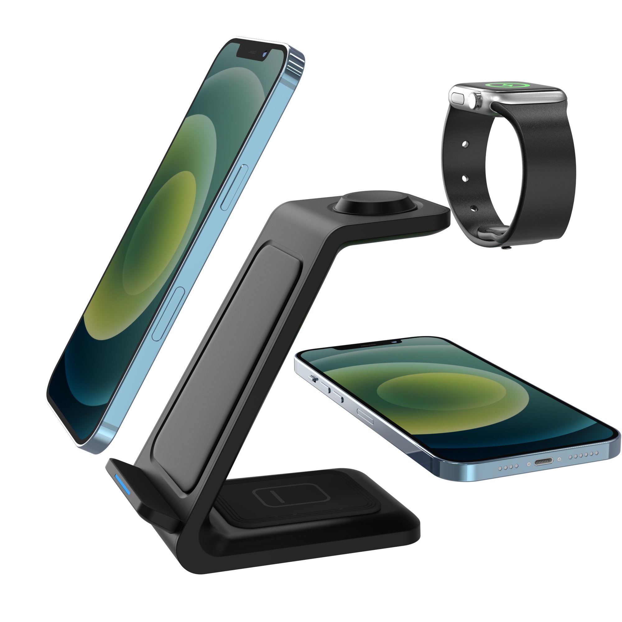 CT9 Black Best Seller 3 In 1 15w Wireless Car Charger