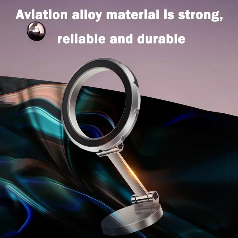 1080 degree Adhesive Instrument Panel Foldable Rotate Strong Magnetic Wall Mounted Mobile Stand Phone Holder For The Car