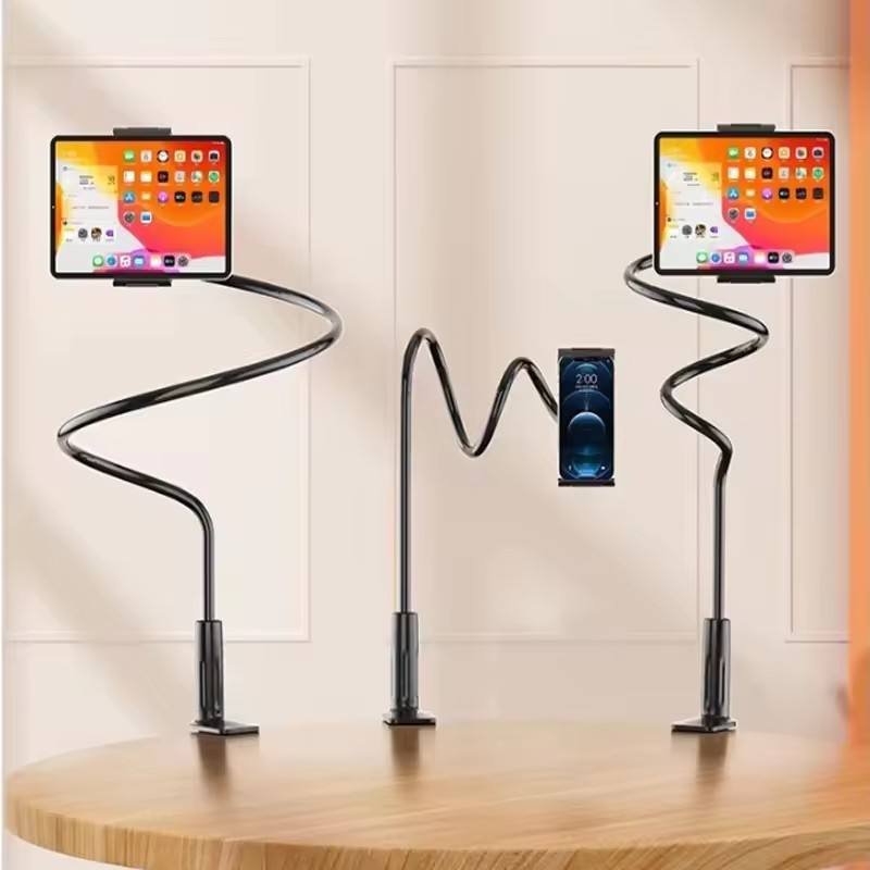360 Degree Mobile phone Desk holder Portable Fixed screw base Lazy phone stand Lazy Bed Holder for Tablet Long Arm Phone Mount